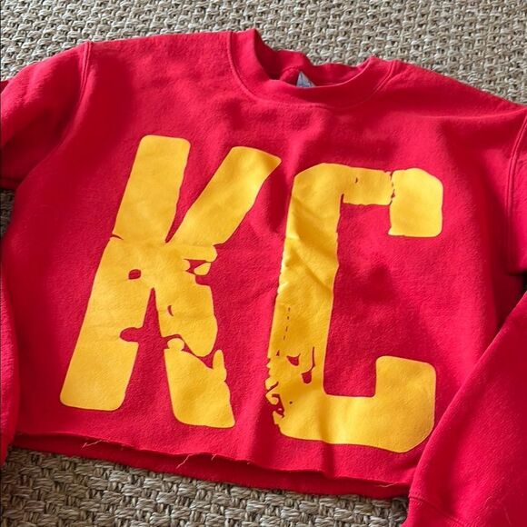 Gildan Red and Yellow KC Sweatshirt - Picture 2 of 8